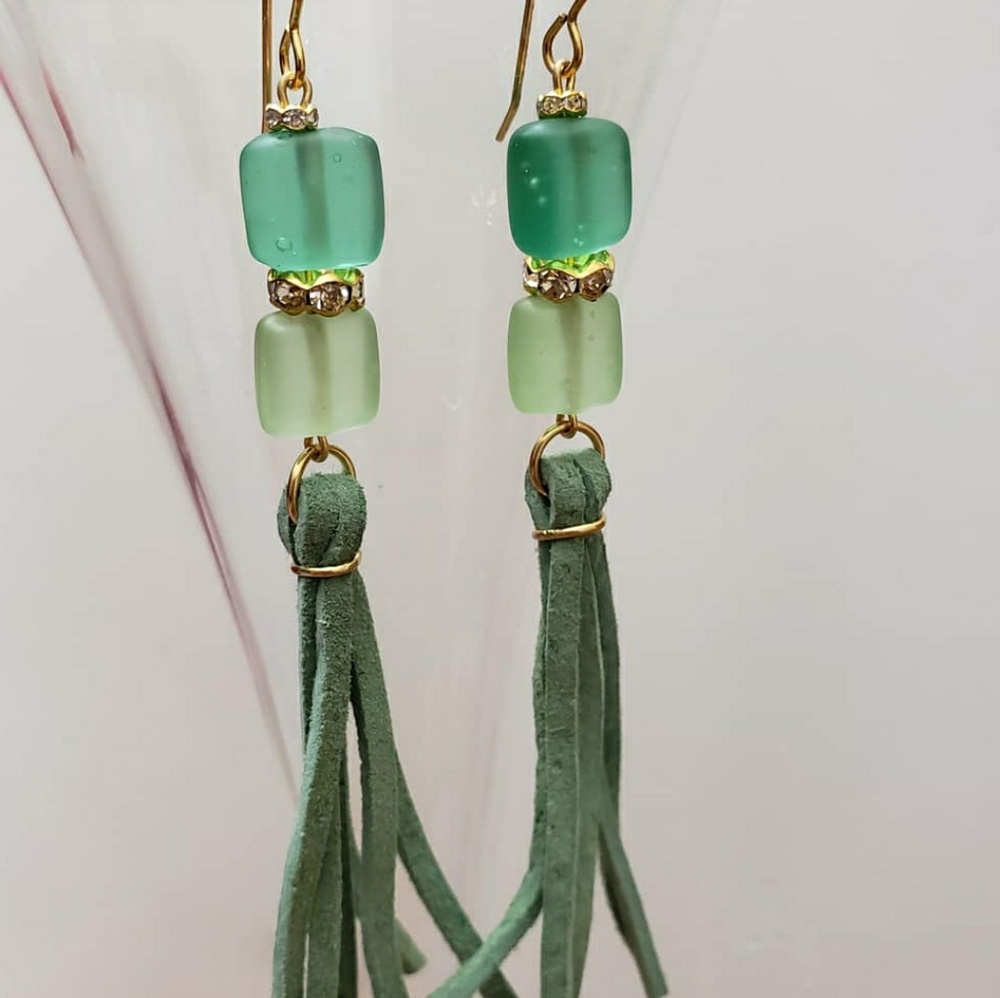 Handmade earrings by me 😊